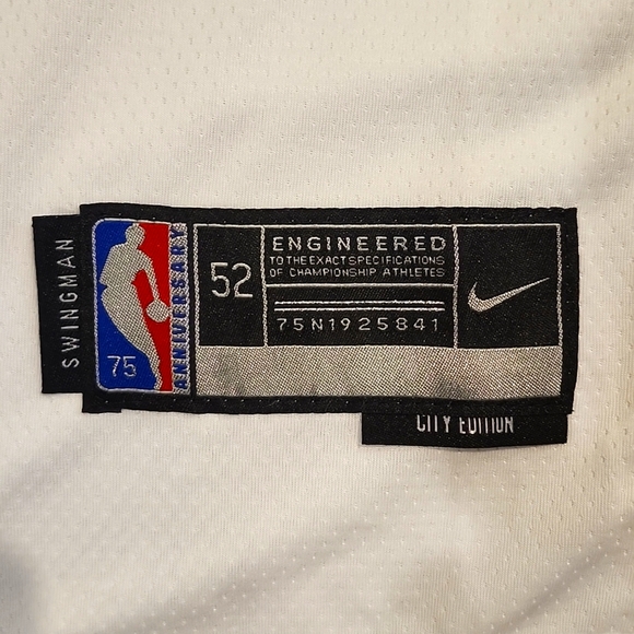 Nike Andrew Wiggins 22 Golden State Warriors White Swingman Player Jersey XL 52 - Picture 6 of 8